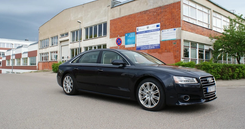 Audi A8 cena 109000 przebieg: 248000, rok produkcji 2015 z Białystok małe 529